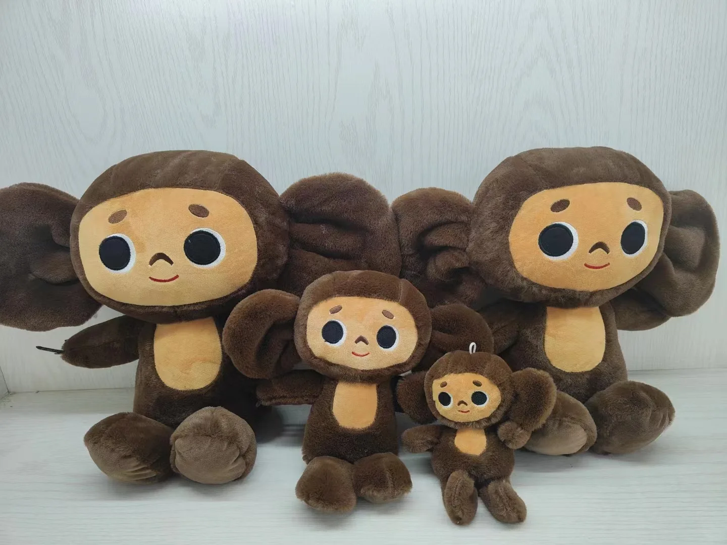 Russia Movie Cheburashka plush toy big eyes monkey with clothes doll Russia Anime baby kid sleep appease doll toys for children