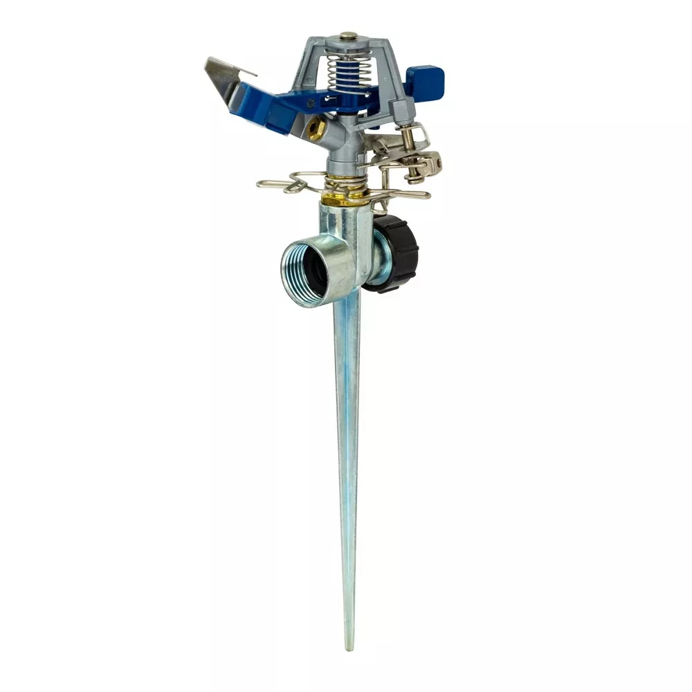 

Adjustable Pulsating Sprinkler for Yard Medium to Large Area,Gardeb Impact Water Sprinkler Head with Metal Spike Base for Lawn