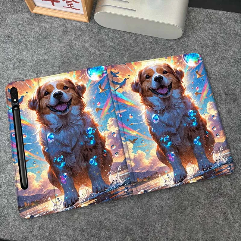 

Cute Fox String Light Gift For Samsung Galaxy Tab S10 S9 S8 S7 FE Lite Soft Flexible Support Tablet Case