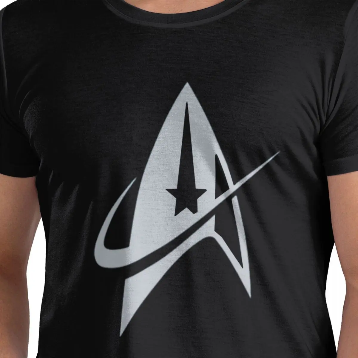 

Футболка Star Treks Science Fiction из 100% хлопка, мужские футболки большого размера, мужские футболки с круглым вырезом и коротким рукавом, S-6XL