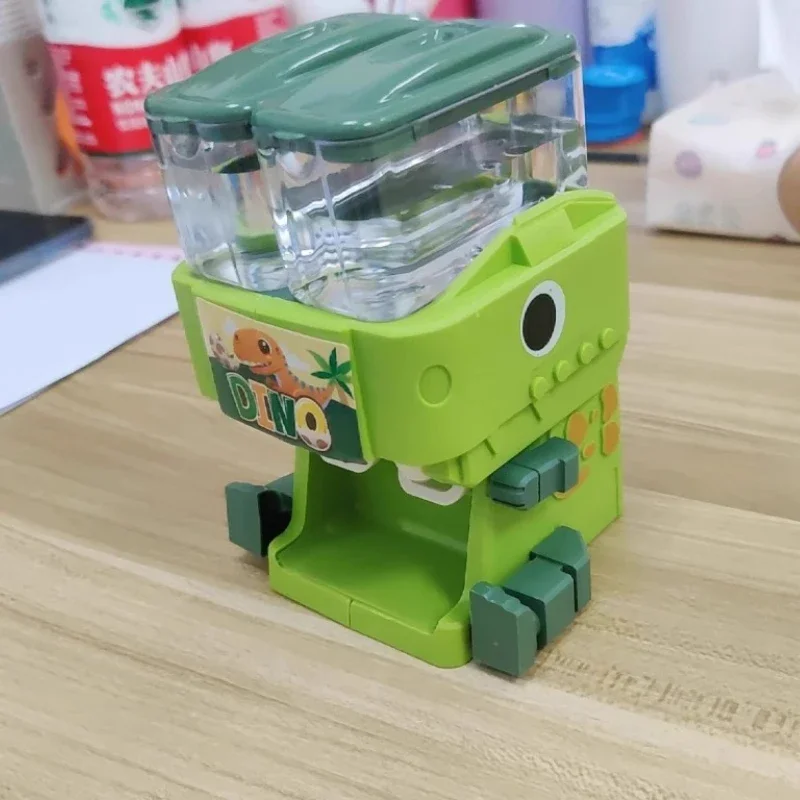 Brinquedo dispensador de água de dupla temperatura de dinossauro: simula fabricação de bebidas quentes/frías. Mejora o desenvolvimento de role-play e habilidades sociais da cozinha