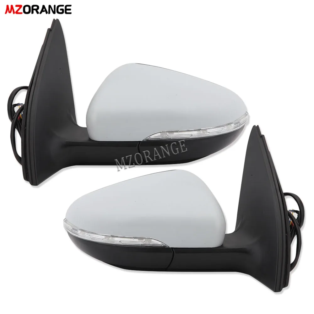 Side Rearview Mirror Assembly For VW Volkswagen Golf 6 2009-2013 Car Daytime Running Lights Mirrors Door Wing Mirror Accessories