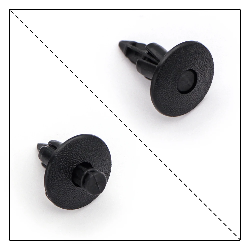 

20PCS 7mm Black Rivet Fairing Universal Series Body Trim Panel Fastener Screw Clips For Honda Motorcycle Accessories Parts