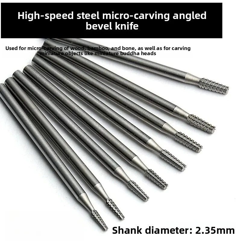 Angled Dental Burs Rotary Burrs / Mini Grinding Carving Drill Bits for Wood & Nut Carving / Fit 204 Dental Handpiece