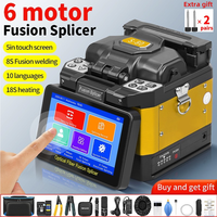 S-80/A-80S/FS-60E/A-88S Fiber Optic Fusion Splicer 6 Motors Multilingual SM/MM Fiber Core Heat Fusion Machine Touch Screen