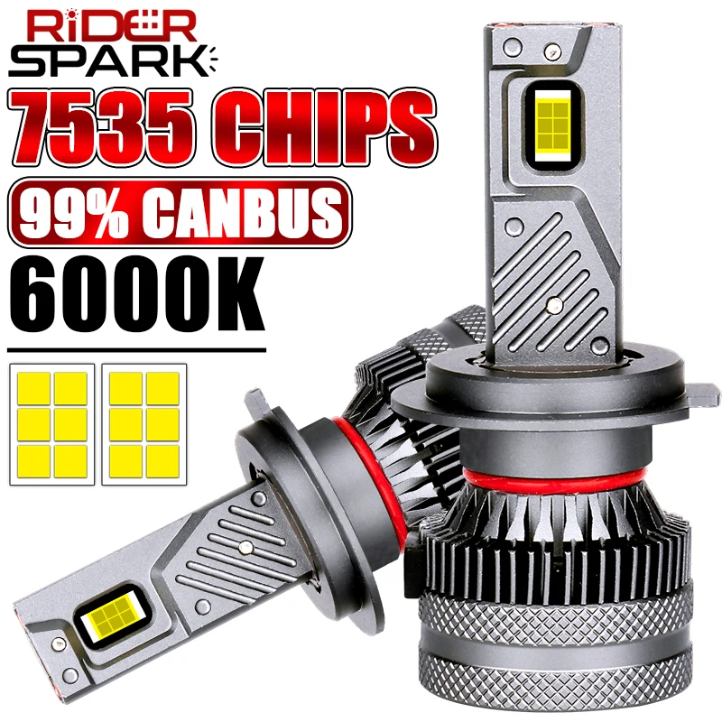 

12V 24V H7 H4 H3 Светодиодная фара Canbus декодер H1 H11 H8 H9 HB3 HB4 9005 9006 9012 HIR2 H27 880 881 CSP CHIP Автомобильные фары Противотуманные фары
