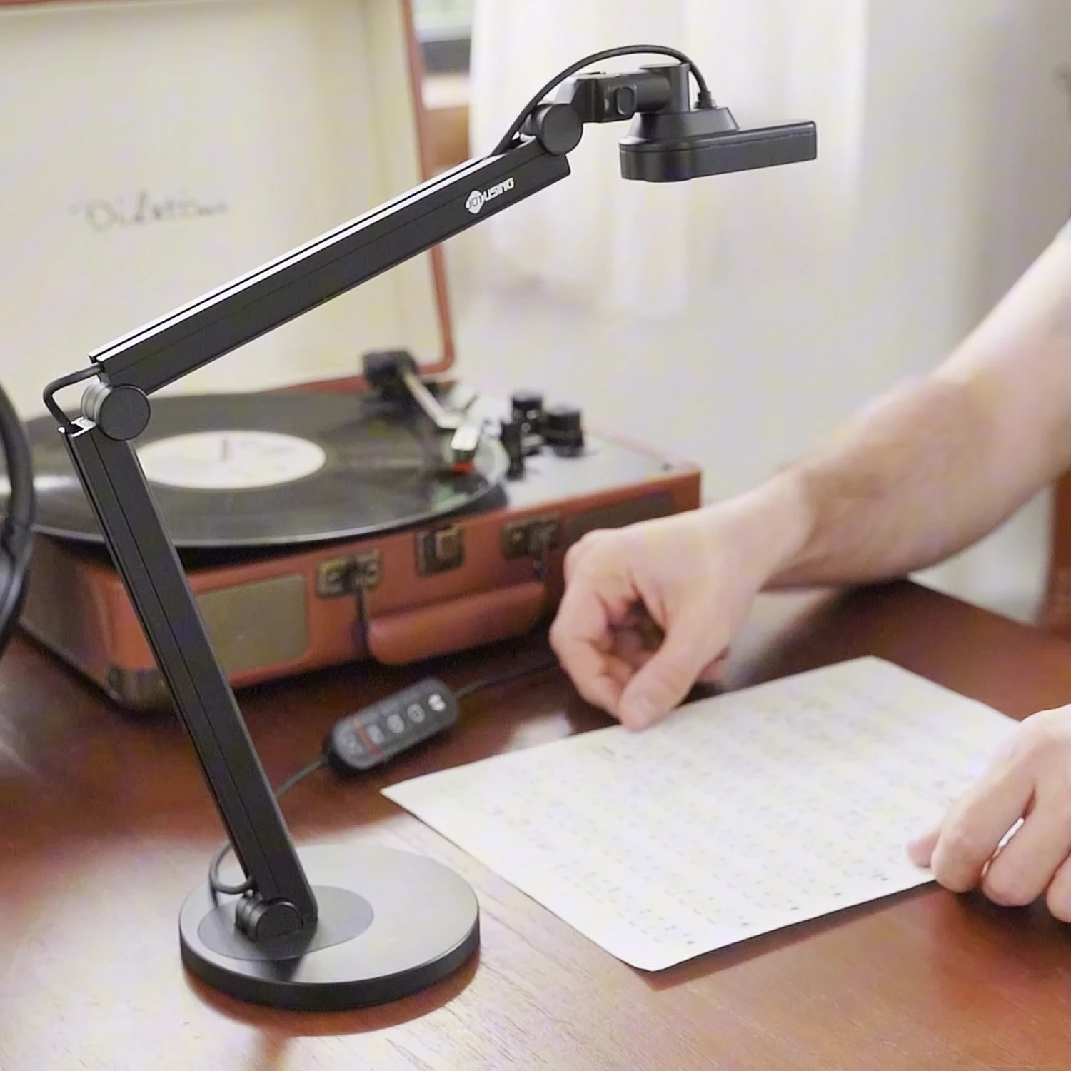 4k USB PDAF Webcam e Apresentador Visual Equipamento Educacional Visualizador de Documentos A3 12.0MP Botões de Controle de Câmera Portátil