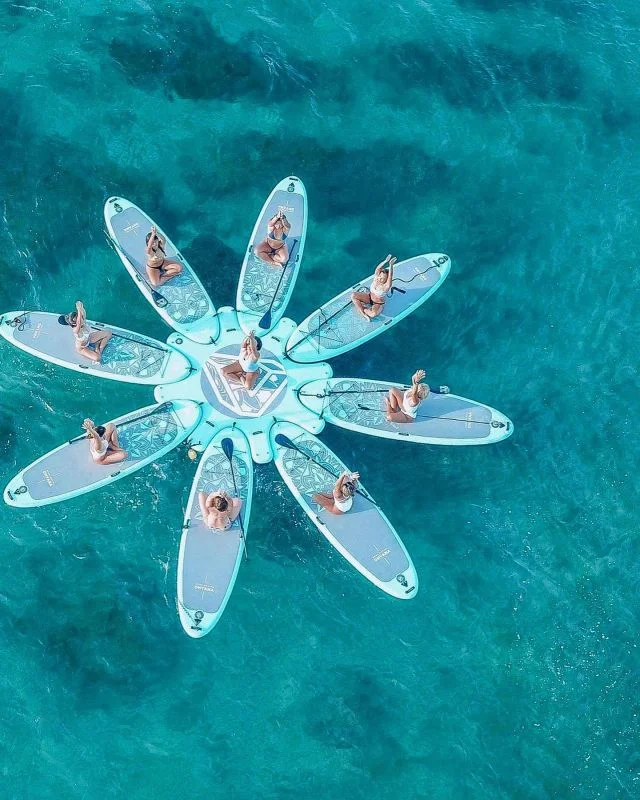 

Лидер продаж, надувной водный физический коврик для йоги, надувной коврик для йоги, плавающая доска для весла, платформа для бассейна