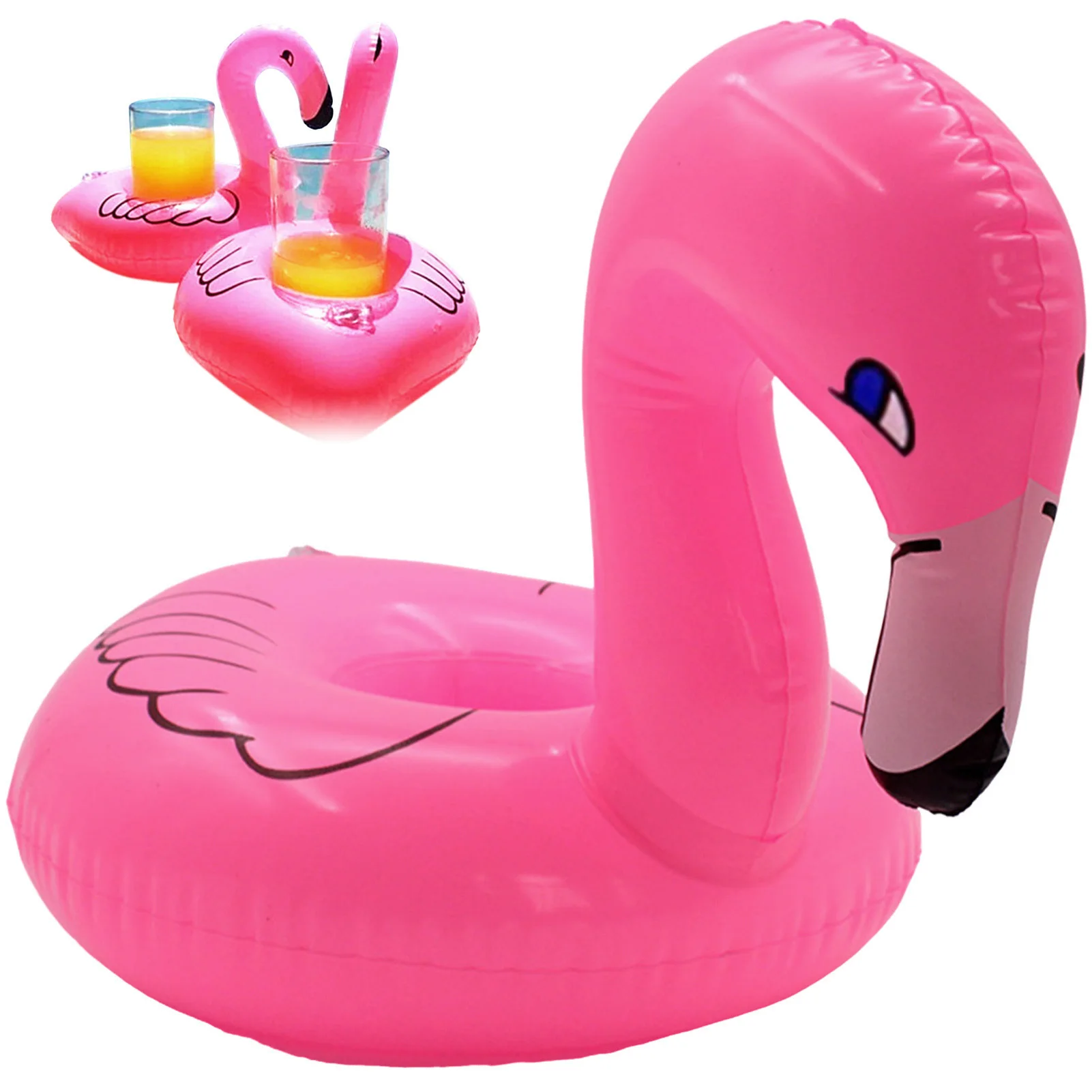 حامل مشروبات حمام السباحة قابل للنفخ، حامل أكواب سباحة متعدد الأشكال مناسب لحفلات حمام السباحة الصيفية