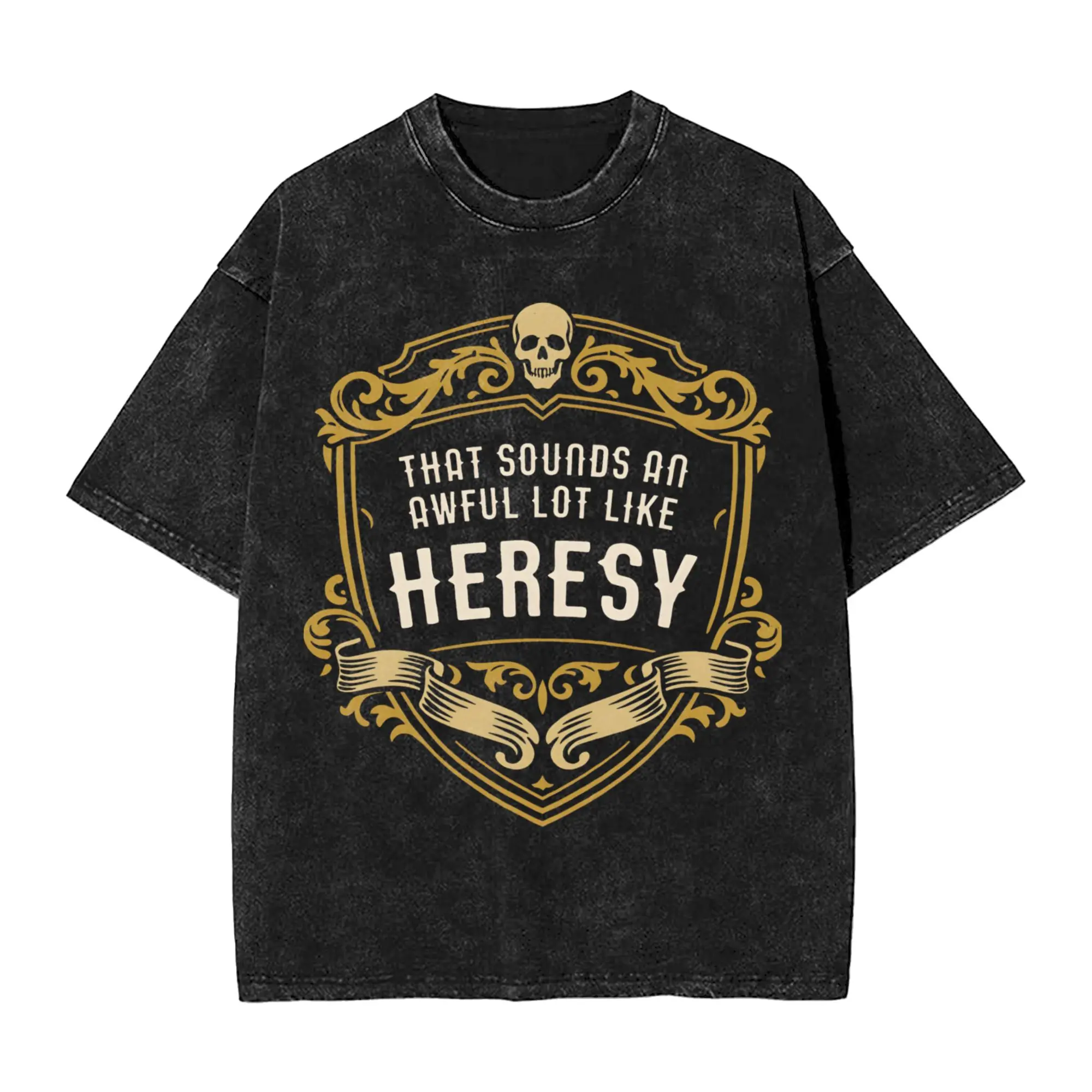 Harajuku Washed Shirt  Astra Militarum Accessories Novelty T Shirt Oversize  Streetwear Cotton Printed Tee Shirt