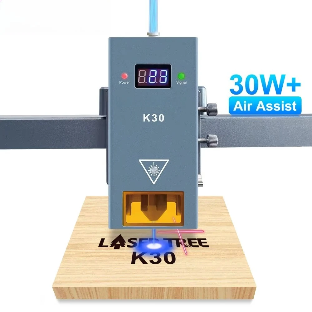 

LASER TREE 30W High Power Laser Engraving Module 160W 450nm Blue Laser Cutting Heads For CNC Machine Plywood Acrylic DIY Tools