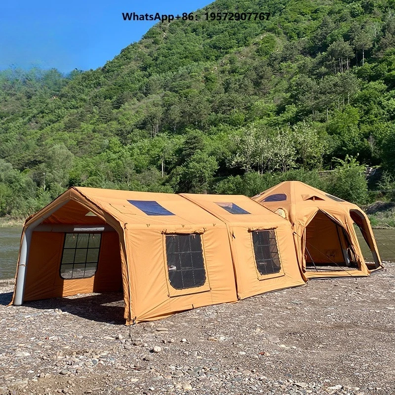 Camping Tent Inflatable Waterproof Windproof Air Tent Outdoor Camping Tent With Rainfly for All Season Use