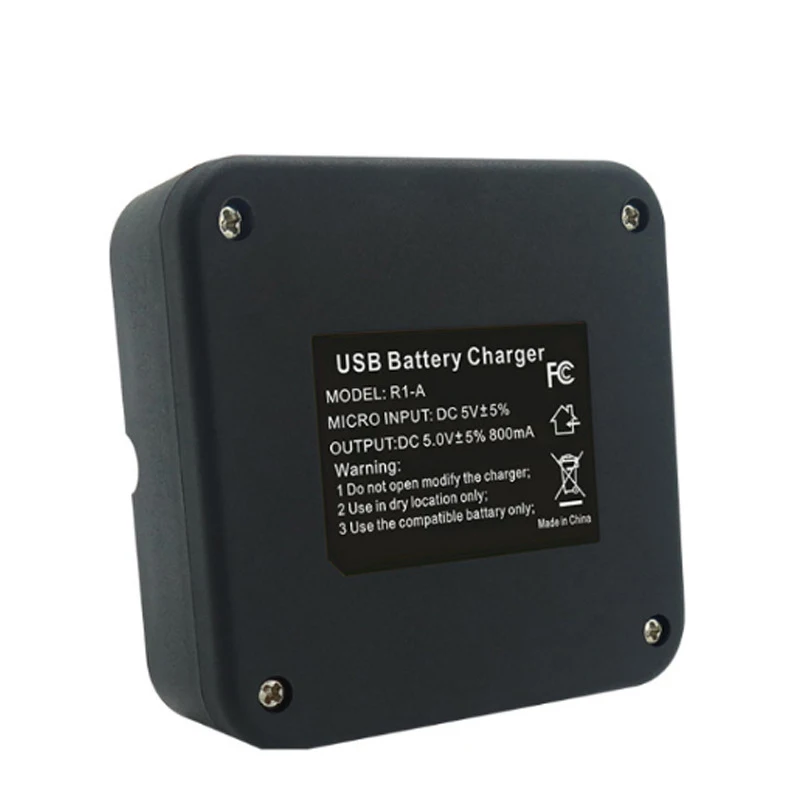 USB Charger + 2PCS 6040mah V4 Battery for Ring Quick-Release Video Doorbell 2/3/4 Spotlight Cam & Stick UP Cam Batteries Pack