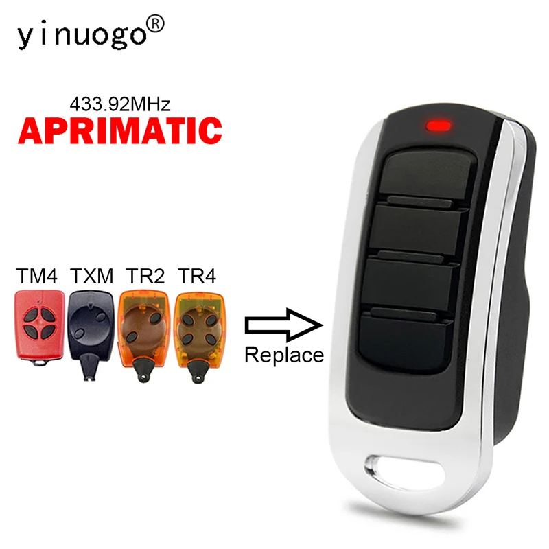 

APRIMATIC Remote Control TXM TR2 TM4 TR4 Garage Door Gate Remote Control 433.92MHz Rolling Code