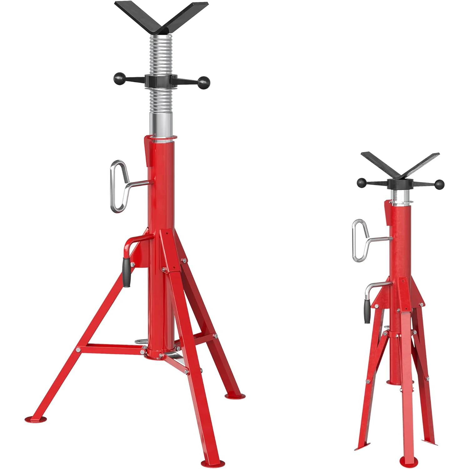 

Кронштейн для труб с v-образной головкой 28–52 дюйма, подходит для труб диаметром от 1/2 до 12 дюймов, вместимость 2,500 фунтов, складная опора для труб, сверхмощная конструкция