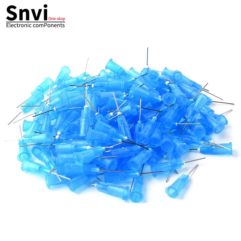 Stainless Steel Luer Lock Dispensing Needle, Precision Dispensing Needle, Industrial Glue Injection Flat-Tip Needle, Plastic-Ste