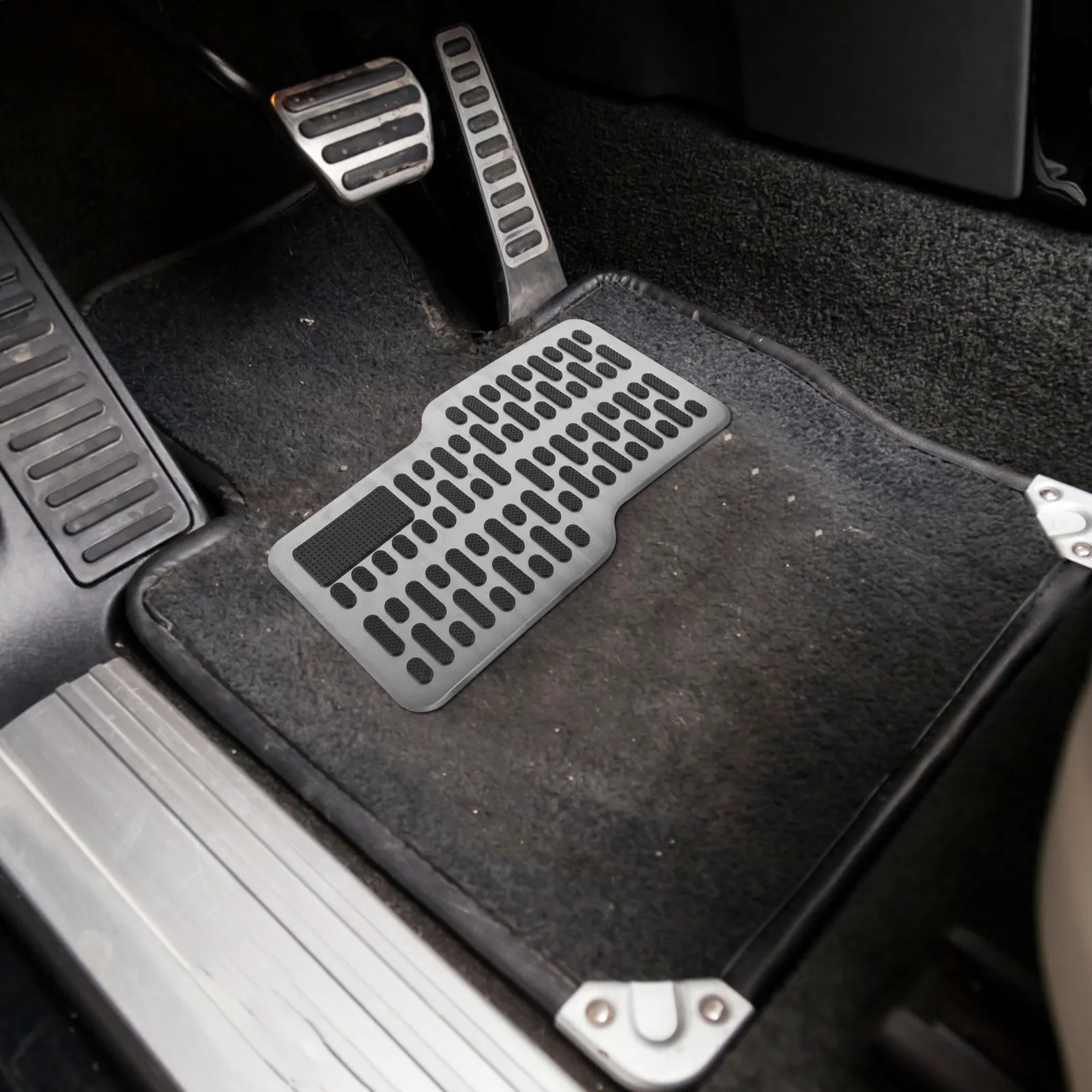 Thickened Stainless Steel Brake Pedal Cover Extender for Short Drivers Widened Anti-Rust Car Pedal Cover Automotive Accessory