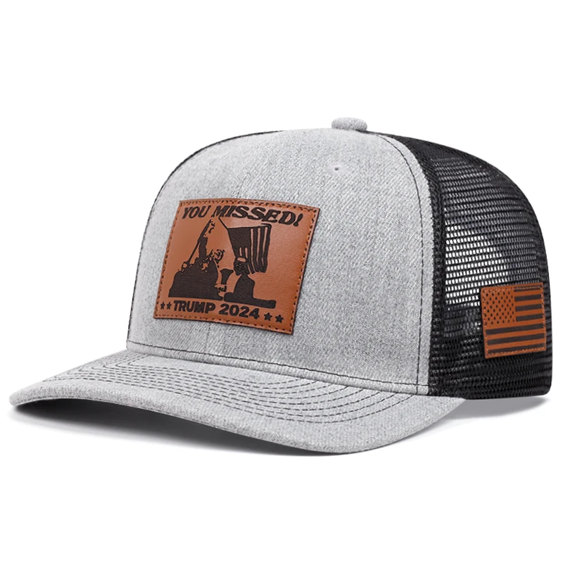 

TRUMP кожаная этикетка с вышивкой, слегка изогнутая бейсболка для мужчин и женщин, уличная солнцезащитная кепка, козырек, козырек, высококачественный тренд