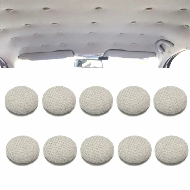 50Pcs New Car Interior Ceiling Cloth Fixing Screw Car Roof Fixed Buckle Snap Rivets Retainer Automotive Headliner Repair Button