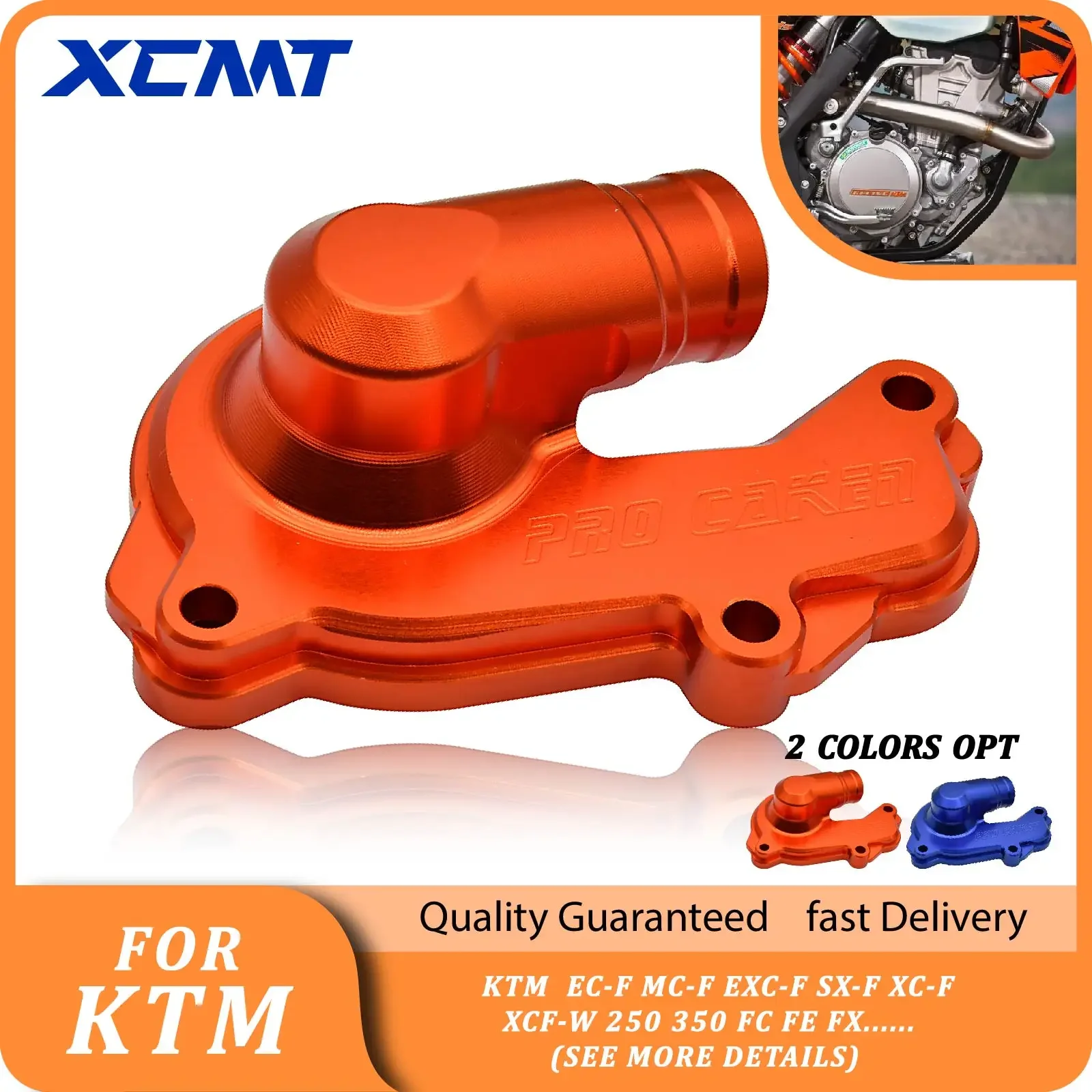 

Motorcycle CNC Water Pump Guard Cover Protector For KTM GASGAS EC-F MC-F EXC-F SX-F XC-F XCF-W 250 350 FC FE FX 2016-2021 2022