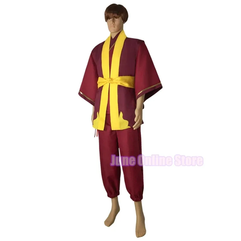 

asdh8@Avatar Zuko Cosplay Top Pants Belt Costume Adult Man Male Fantasia Roleplay Outfits Halloween Carnival Diaguise SuitCOSda@