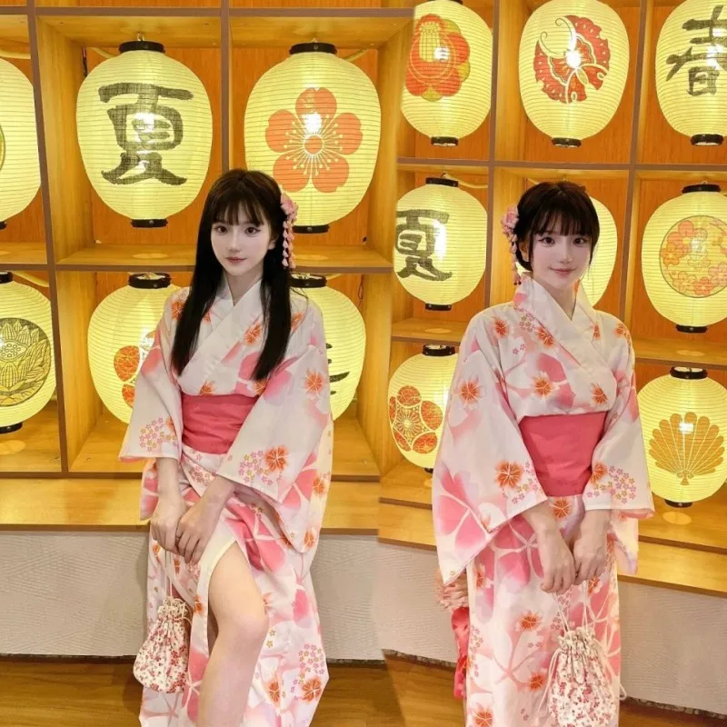 新しい着物女性のフォーマルドレス伝統的な浴衣女の子改良された日本の写真撮影ドレス写真服