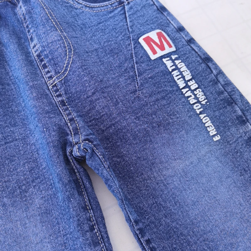 IENENS 5-13Y Kids Boys Clothes Skinny Jeans Classic Pants Children Denim Clothing Trend Long Bottoms Baby Boy Casual Trousers