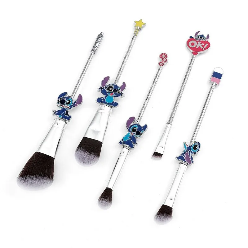 Stitch animation peripheral cartoon makeup brush set creative kawaii powder brush eye shadow brush holiday commemorative gift