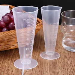 50/100ML Transparent Graduated Measuring Cup Plastic Triangular Measuring Cup Paint Mixing Cup Laboratory Equipment Kitchen Tool