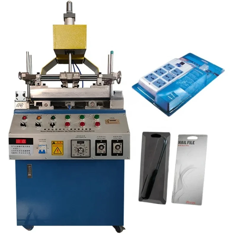 

Three-sides Blister Folder Plastic Sheet Crimping Bending Machine PVC Blister Package Edge Folding Machine