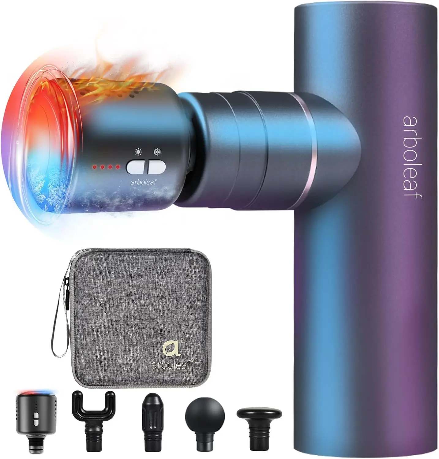 

Portable Deep Tissue Massage Gun with Heat & Cold Therapy for Muscle Pain Relief and Recovery