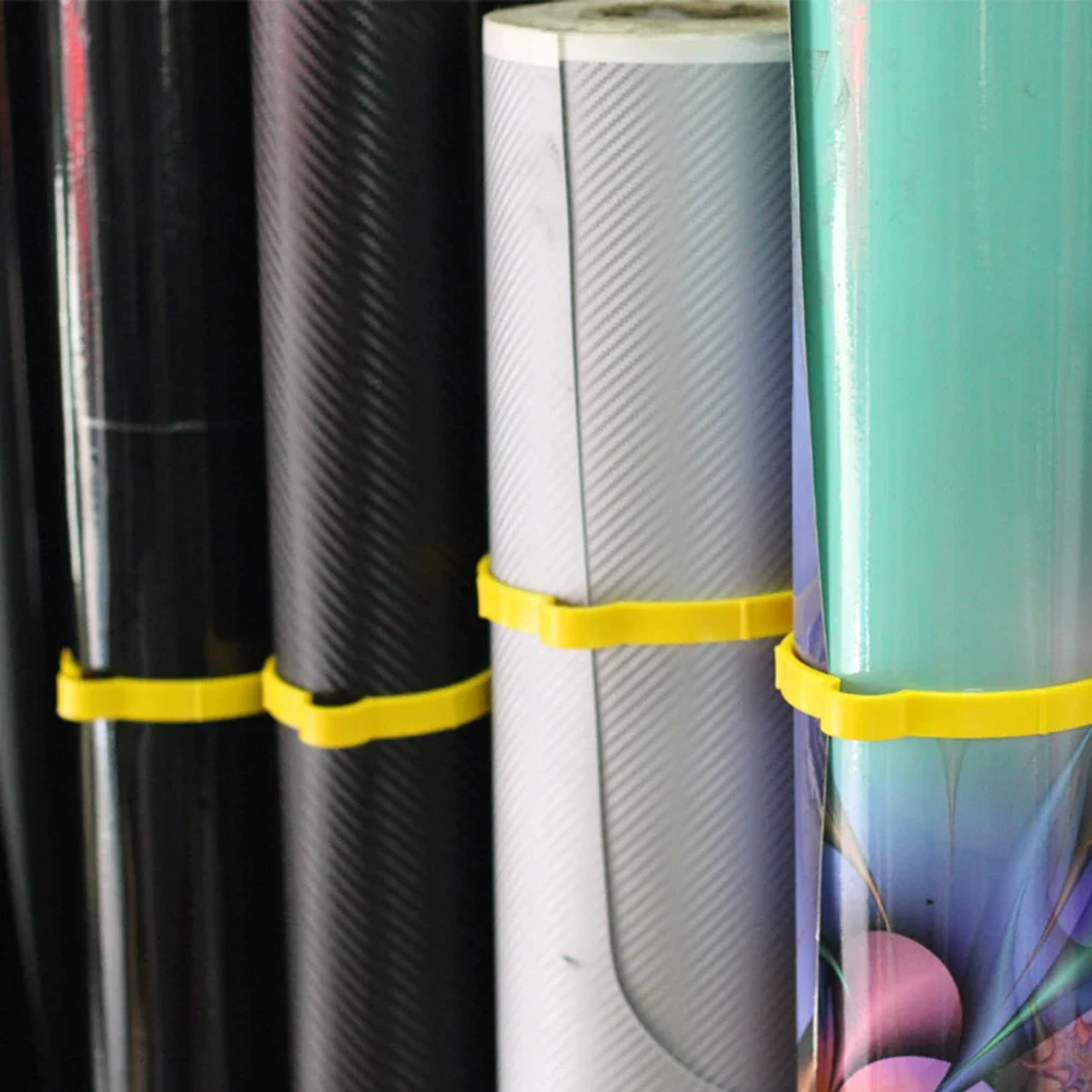 5Pcs Plastic Hoop Ring Clamp Film Rolls Storage Solution Tool Film Vinyl Wrap Rolls Holder