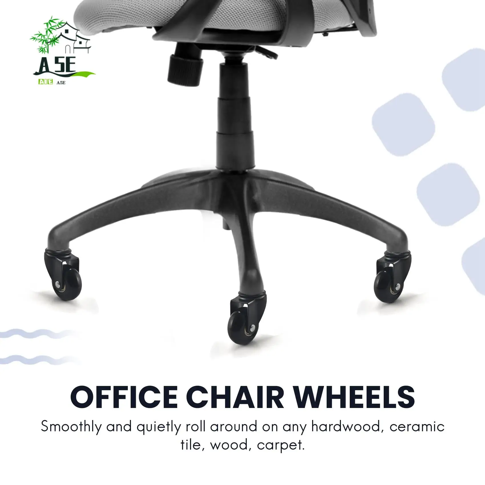 

A05E-5 шт. Сменные колеса для стула, 2-дюймовые, сверхмощные колеса с подключаемым штоком, 7/16 х 7/8 дюймов, тихие и плавные вращающиеся