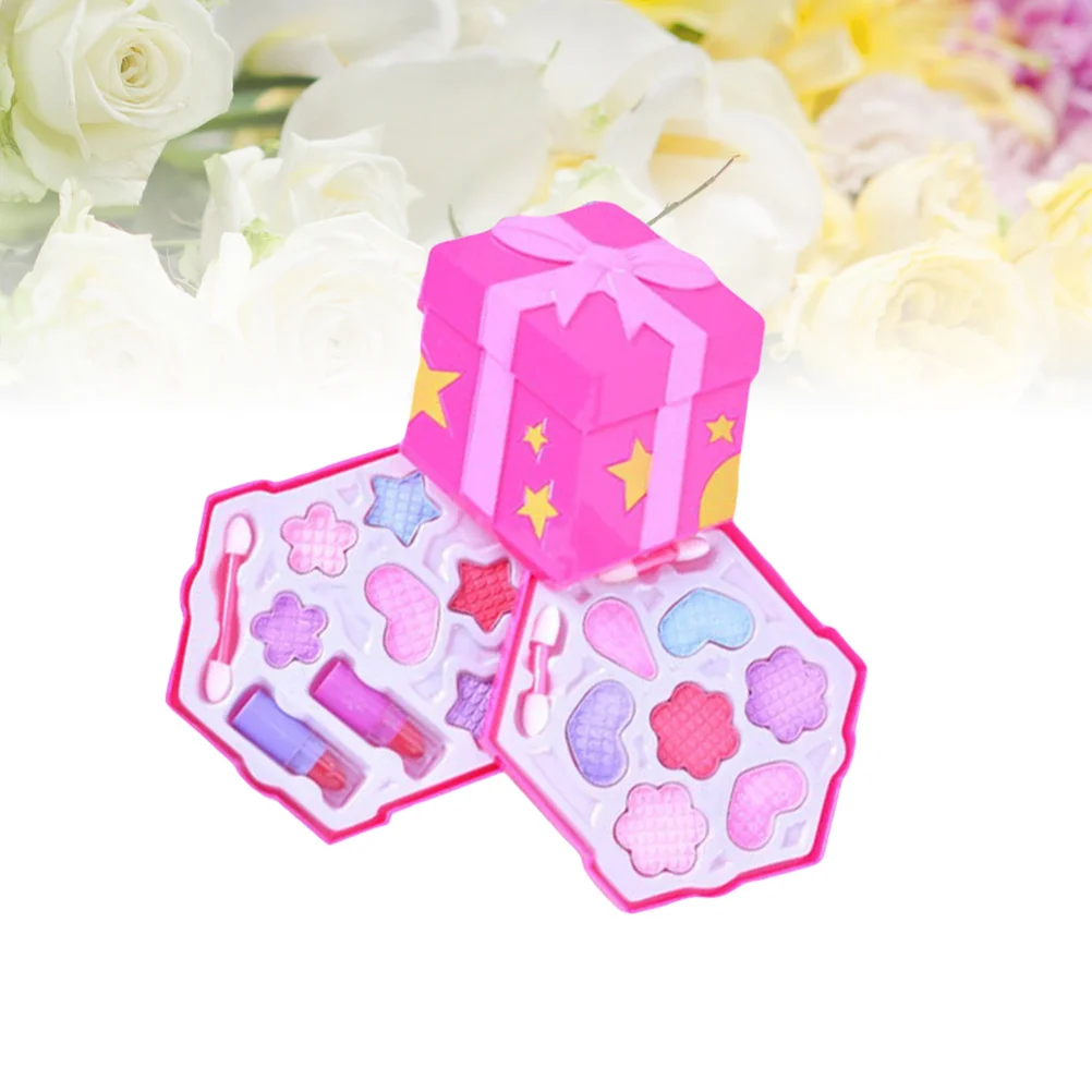 مجموعة ألعاب مستحضرات التجميل للفتيات، مجموعة مكياج حقيقية غير سامة وقابلة للغسل، حقيبة مدمجة محمولة للأطفال، هدية مكياج لمستحضرات التجميل #5