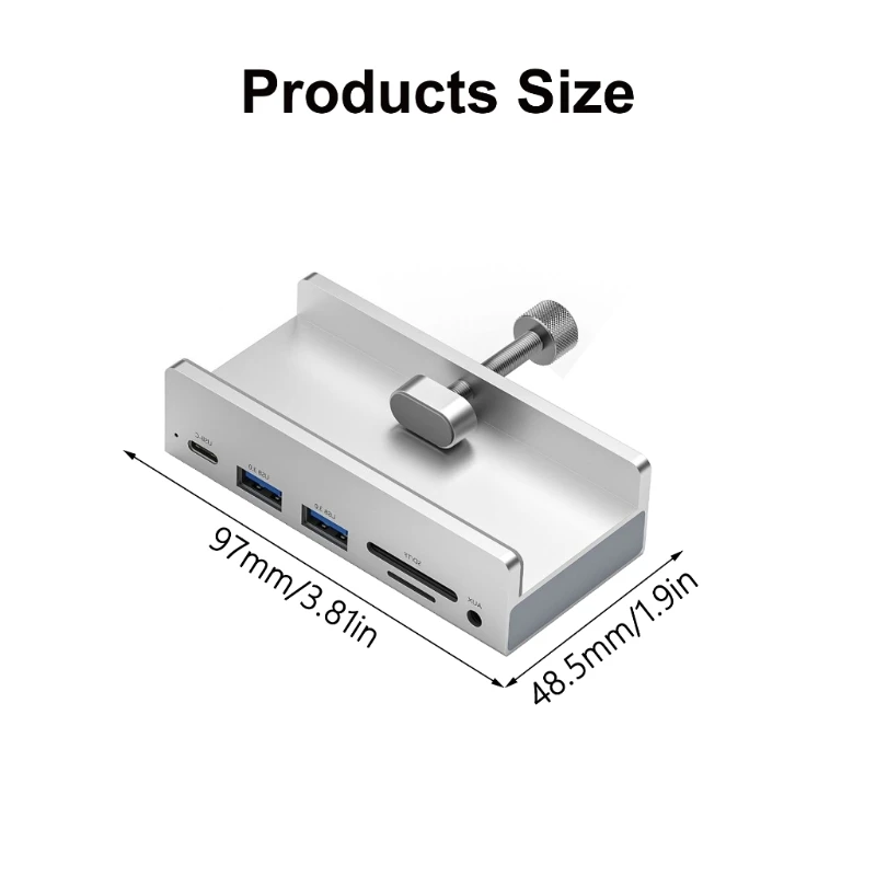 20CB 다기능 C형 도크 USB 허브 카드 리더기 5Gbps 데이터 전송 어댑터