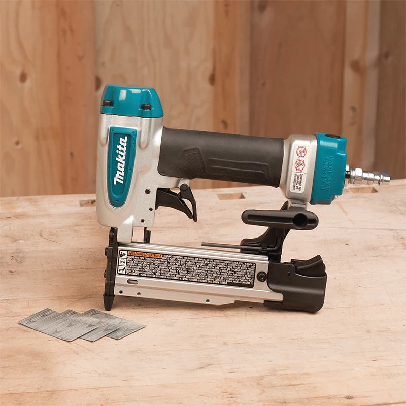 Imagem -02 - Makita Af353 Pneumático Tiro Pino Nailer 23 Calibre 13 15 a 35 mm em Linha Reta Prego de Aço Linha do Teto ar Grampeador Carpintaria