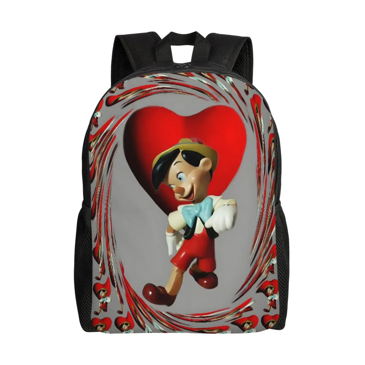

Рюкзак для ноутбука Pinocchio Trow на заказ, женский и мужской модный рюкзак для школьников, забавные сумки для любви