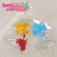 Motorcycle Handlebar LED Colorful Rotating Lights - Wind-Powered, ABS Resin,Enhances Safety and Style, Motorcycle Accessories