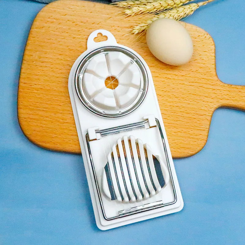 Japanese multi-functional egg cutter fancy cutting and separating egg device 2-in-1 egg cutter.
