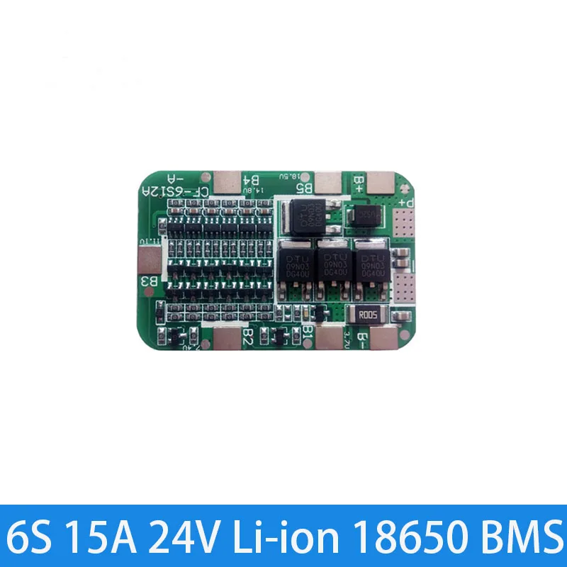 1PC 6S 15A 24V Lithium Protection Board For 6 Pack 18650 PCB BMS   Li-ion Battery Cell Module