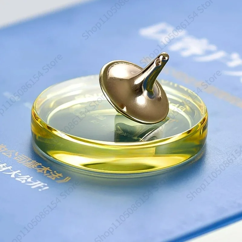 Crystal gyro plate crystal smooth tray double-sided concave hand twist gyro display table K9 base