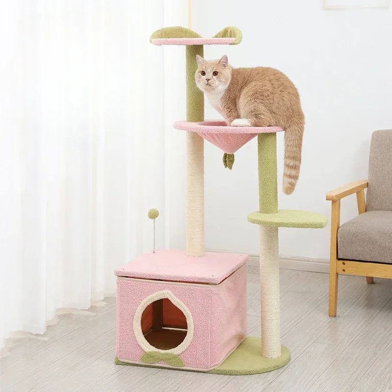 Multifunctional Cat House Cat Hammock Multi-Story Cat Tree House Pet Supplies Pet Scratch Toy Bantam Cat Nest Cat Climbing Tree