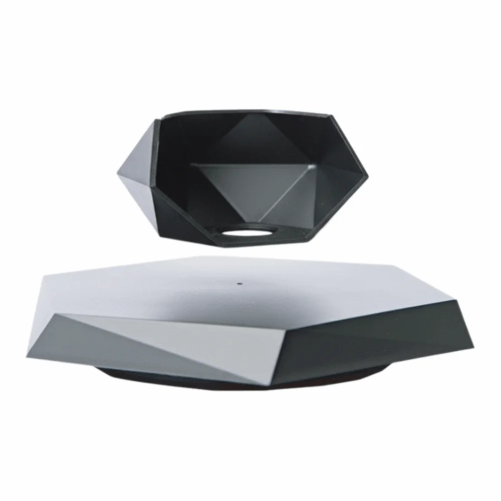 

Magnetic Levitation Green Potted Plants Creative Geometric Magnetic Levitation Bonsai Desktop Ornament Plastic Flower Pot