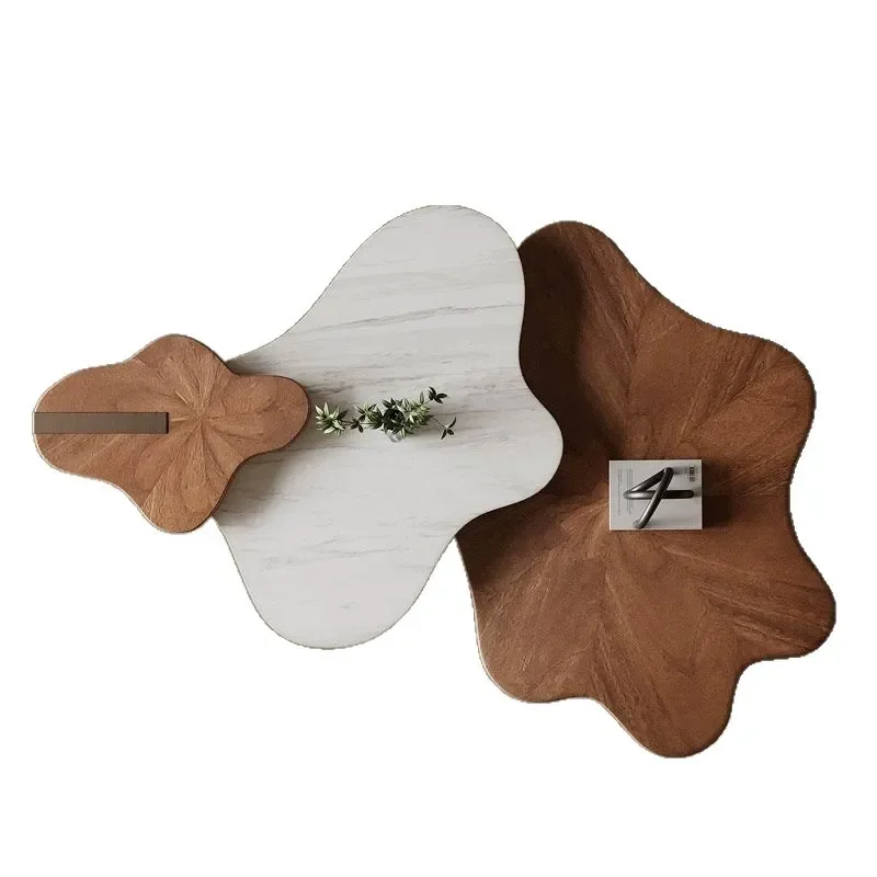 Italian Modern Cream Cloud Coffee Table Irregular Shape Luxury Living Room Furniture for Small Apartment Creative Home Decor