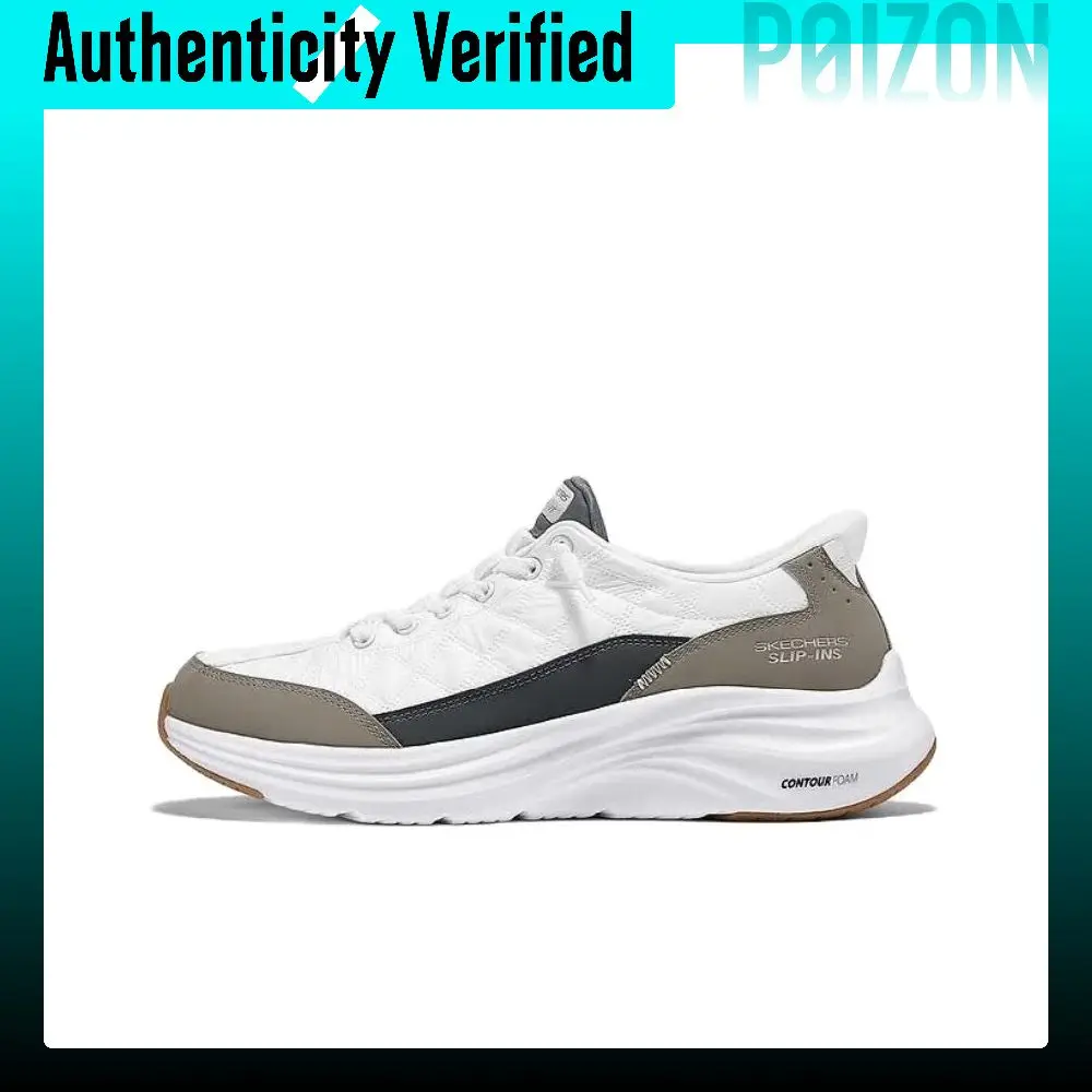 Skechers Slip-Ins Casual Shoes Men's Low-top White/Taupe 232619W-WTP