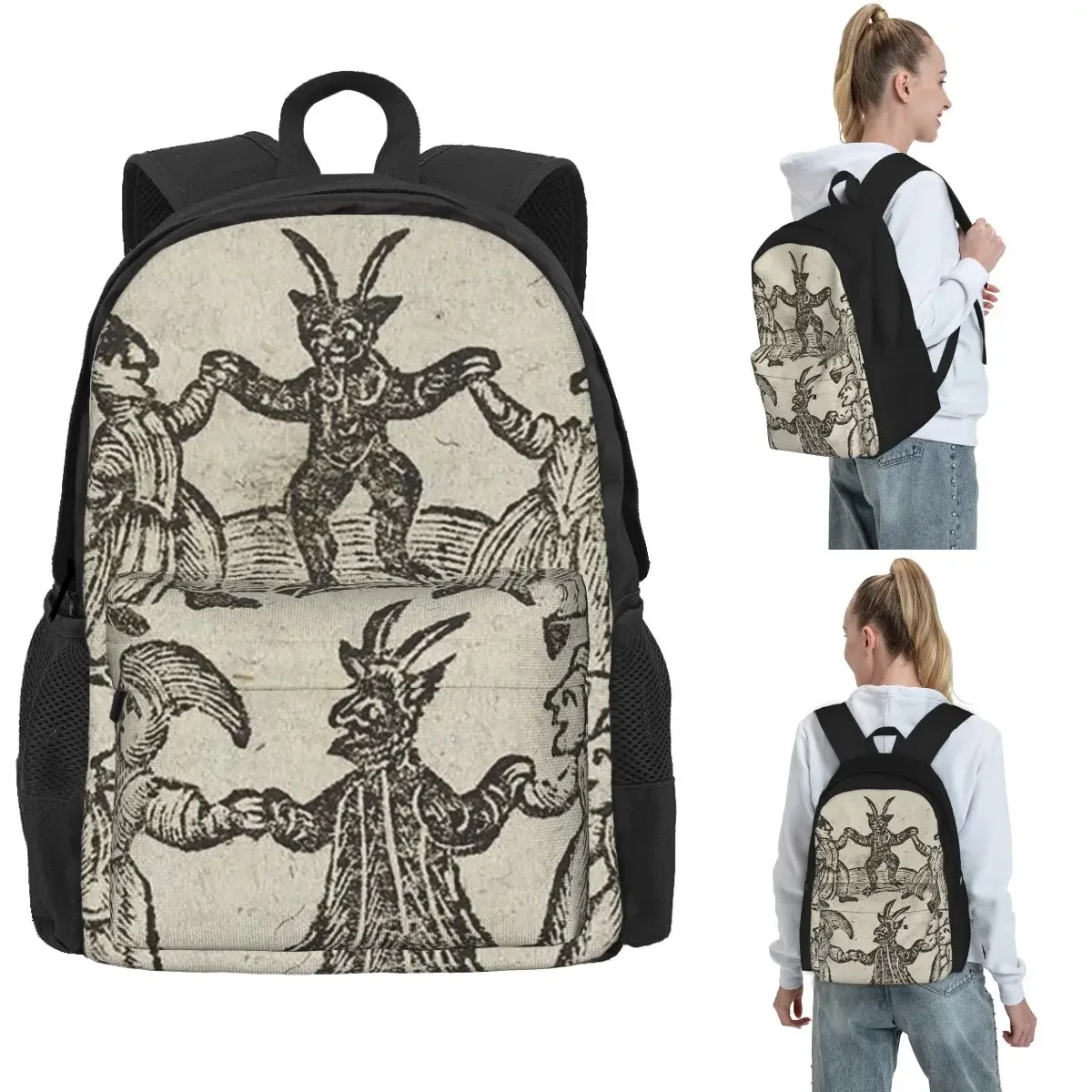 Witches Circle Dance Backpack Hot Sale Daypack Large Capacity Boys Girls BookBag School Bag Shoulder Bags for Men Women