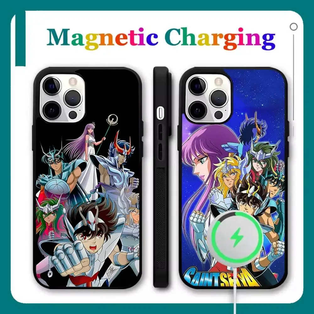 

S-Saint Seiya Knights Zodiac Phone Case For iPhone 17,16,15,14,13,12,11,Pro,Max,Plus,Mini,Air,SE Magsafe Wireless Charging