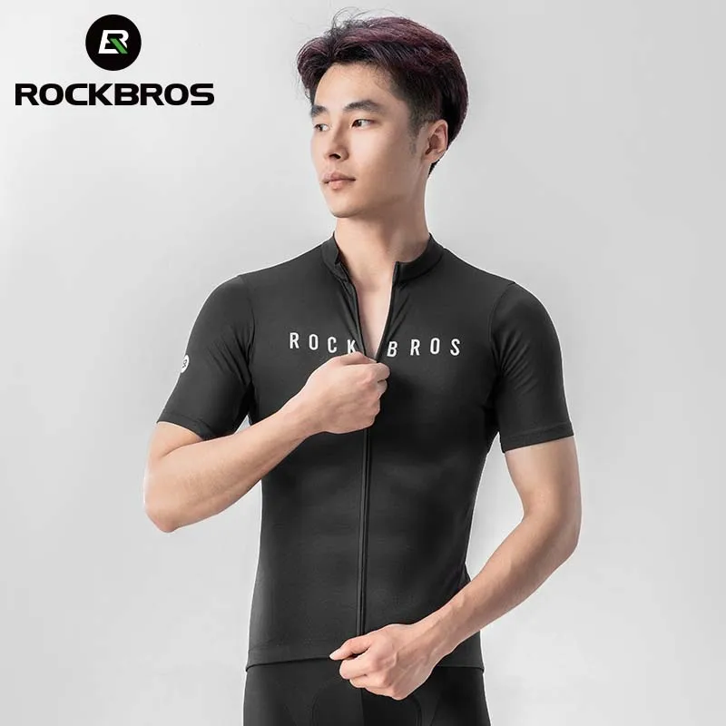 ROCKBROS Summer Cycling Jersey Quick Dry Breathable Short Sleeve Cycling Maillot Tight Fit Race Shirt Men Women Cycling Clothing