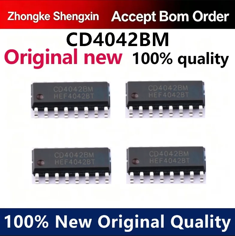 （5pcs-100pcs）Newly imported original CD4042BM SOP-16 patch CD4042BM96 logic chip IC