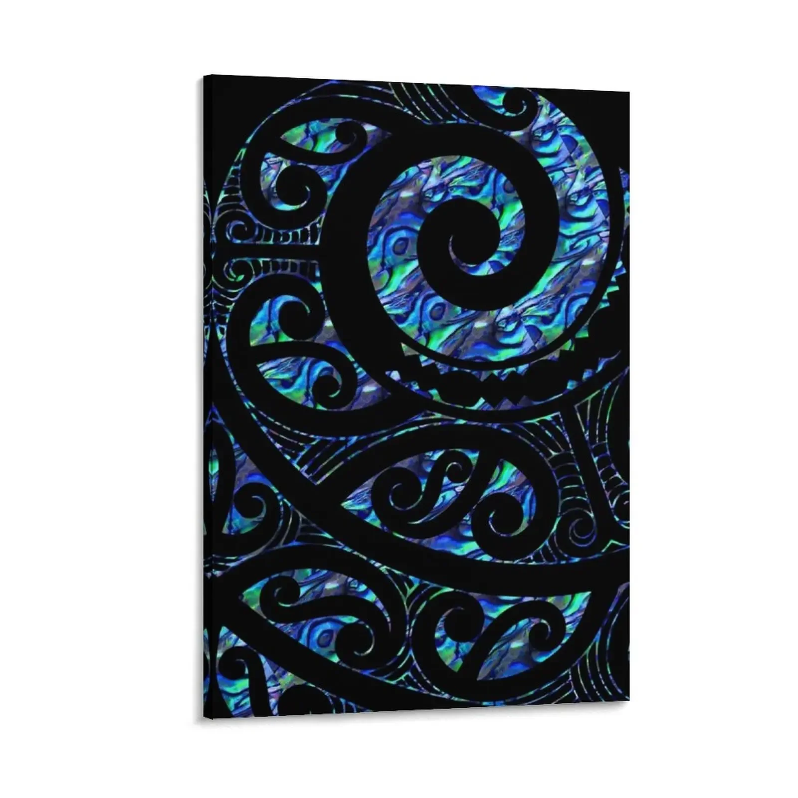 New Zealand Maori Paua Tattoo Koru Design Canvas Painting luxury home decor bedrooms decor home decors accessories anime